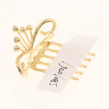 Max Glitter Rhinestone Drop Crown Tiara Comb Wedding Prom Hair Costume Gold