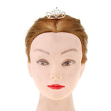 Max Glitter Rhinestone Drop Crown Tiara Comb Wedding Prom Hair Costume Rose Gold
