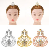 Max Sparkling Rhinestone Mini Crown Tiara Wedding Banquet Hair Jewelry Silver