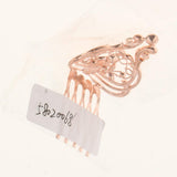 Max Sparkling Rhinestone Mini Crown Tiara Wedding Banquet Hair Jewelry Rose Gold