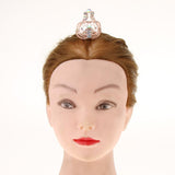 Max Sparkling Rhinestone Mini Crown Tiara Wedding Banquet Hair Jewelry Rose Gold