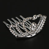 Max Mini Girls Kid Rhinestone Crown Bridal Tiara Hair Comb Accessories Silver