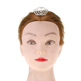 Max Mini Girls Kid Rhinestone Crown Bridal Tiara Hair Comb Accessories Silver