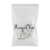 Max Princess Crystal Crown Mini Tiara with Comb Headpiece Jewlery Silver