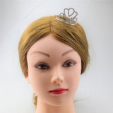 Max Princess Crystal Crown Mini Tiara with Comb Headpiece Jewlery Silver