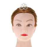 Max Princess Crystal Crown Mini Tiara with Comb Headpiece Jewlery Silver