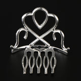 Max Princess Crystal Crown Mini Tiara with Comb Headpiece Jewlery Silver