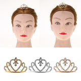 Maxbell Sparkling Rhinestone Mini Crown Tiara Comb Girl Princess Jewelry Silver