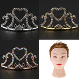 Maxbell Mini Tiara Princess Crystal Crown Hair Comb Headpiece Hair Jewelry Silver