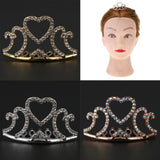 Maxbell Mini Tiara Princess Crystal Crown Hair Comb Headpiece Hair Jewelry Silver