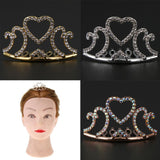 Maxbell Mini Tiara Princess Crystal Crown Hair Comb Headpiece Hair Jewelry Silver