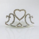 Maxbell Mini Tiara Princess Crystal Crown Hair Comb Headpiece Hair Jewelry Silver