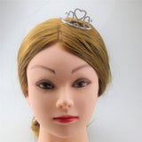 Maxbell Mini Tiara Princess Crystal Crown Hair Comb Headpiece Hair Jewelry Silver