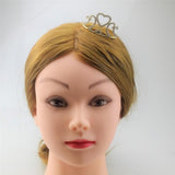 Maxbell Mini Tiara Princess Crystal Crown Hair Comb Headpiece Hair Jewelry Gold