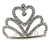 Maxbell Sparking Princess Crown Mini  Girl Tiara Hair Comb Headpiece   Silver