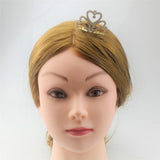 Maxbell Sparking Princess Crown Mini  Girl Tiara Hair Comb Headpiece   Gold