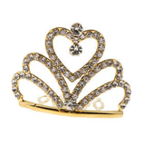 Maxbell Sparking Princess Crown Mini  Girl Tiara Hair Comb Headpiece   Gold