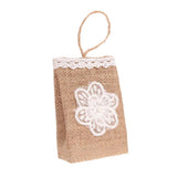 Maxbell Vintage Jute Linen Candy Bags Burlap Gift Baskets Wedding Favors A