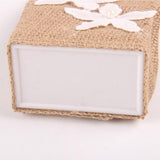 Maxbell Vintage Jute Linen Candy Bags Burlap Gift Baskets Wedding Favors B