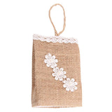 Maxbell Vintage Jute Linen Candy Bags Burlap Gift Baskets Wedding Favors C