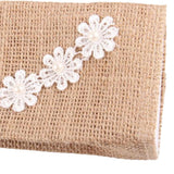 Maxbell Vintage Jute Linen Candy Bags Burlap Gift Baskets Wedding Favors C