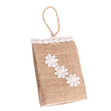 Maxbell Vintage Jute Linen Candy Bags Burlap Gift Baskets Wedding Favors C