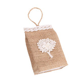 Maxbell Vintage Jute Linen Candy Bags Burlap Gift Baskets Wedding Favors D