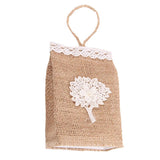 Maxbell Vintage Jute Linen Candy Bags Burlap Gift Baskets Wedding Favors D