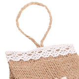 Maxbell Vintage Jute Linen Candy Bags Burlap Gift Baskets Wedding Favors D