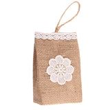 Max Vintage Jute Linen Candy Bags Burlap Gift Baskets Wedding Favors E