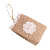 Max Vintage Jute Linen Candy Bags Burlap Gift Baskets Wedding Favors E