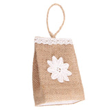 Maxbell Vintage Jute Linen Candy Bags Burlap Gift Baskets Wedding Favors F