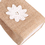 Maxbell Vintage Jute Linen Candy Bags Burlap Gift Baskets Wedding Favors F