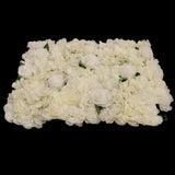Maxbell Artificial Silk Rose Hydrangea Flower Wall Decor White