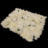 Maxbell Artificial Silk Rose Hydrangea Flower Wall Decor White