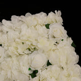 Maxbell Artificial Silk Rose Hydrangea Flower Wall Decor White