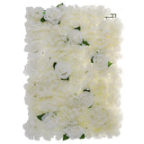 Maxbell Artificial Silk Rose Hydrangea Flower Wall Decor White