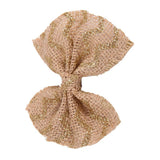 Maxbell 6Pcs Handmade Burlap Bows for Rustic Wedding Decoration Gold