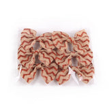 Maxbell 6Pcs Handmade Burlap Bows for Rustic Wedding Decoration Red