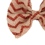 Maxbell 6Pcs Handmade Burlap Bows for Rustic Wedding Decoration Red
