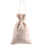 Maxbell 6pcs Cotton Linen Jewelry Pouch Drawstring Gift Bag Wedding Gift Favor