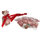 Maxbell 10 Pieces Candy Gift Box Wedding Favor Boxes with Ribbon Wine Ribbon Box
