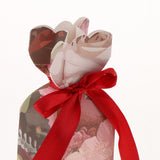Maxbell 10 Pieces Candy Gift Box Wedding Favor Boxes with Ribbon Wine Ribbon Box
