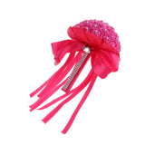 Maxbell Artificial Rhinestone Crystal Wedding Bridal Bouquet Hand Tied Flower Rose