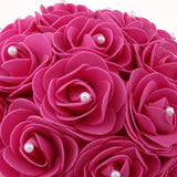 Maxbell Wedding Bride Artificial Foam Lace Flower Bouquet Wedding Decor Rose