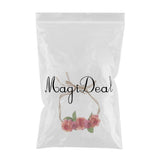 Maxbell Beach Headband Flower Hair Wreaths Wedding Headwear Headpiece Watermelon red
