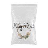 Maxbell Beach Headband Flower Hair Wreaths Wedding Headwear Headpiece Champagne