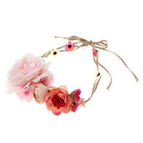 Maxbell Summer Beach Headband Flower Hair Wreaths Wedding Headwear Women Headpiece