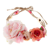 Maxbell Summer Beach Headband Flower Hair Wreaths Wedding Headwear Women Headpiece