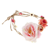 Maxbell Summer Beach Headband Flower Hair Wreaths Wedding Headwear Women Headpiece